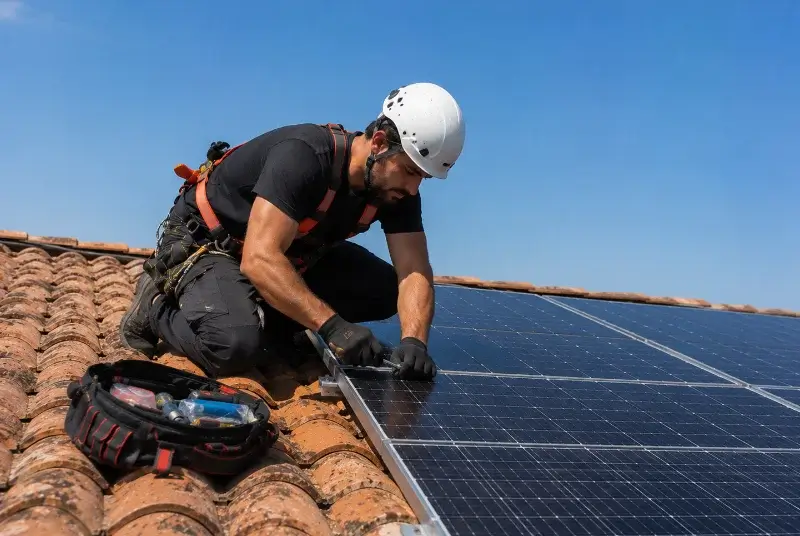 Maintenance et monitoring de panneaux solaires à Loos