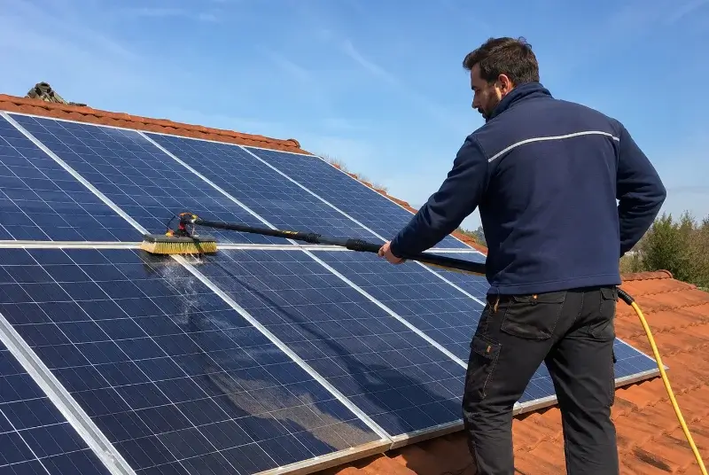 Nettoyage et entretien de panneaux solaires à Loos